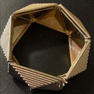 Vintage Macy’s Gold Tone Geometric Bracelet